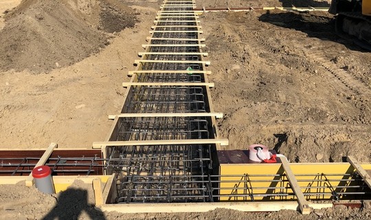 Bekisting en wapening gesteld